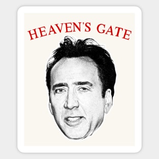 Nic Cage / Heaven's Gate Meme Parody Design Sticker
